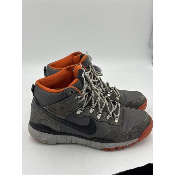 Size 10 - Poler x Nike Dunk OMS High Dark Grey Orange main image 4